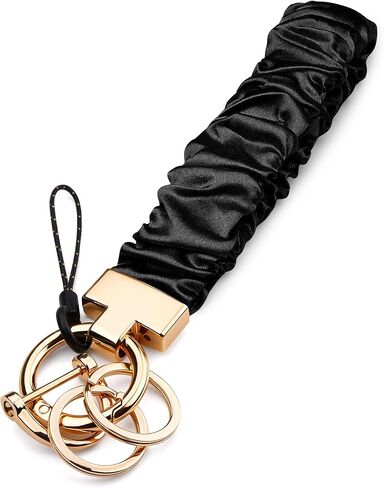 سلسلة مفاتيح سكرانشي، سلسلة مفاتيح مطاطية لطيفة للنساء، حبل معصم لمحفظة مفاتيح السيارة، صالة الألعاب الرياضية والسفر in Kuwait