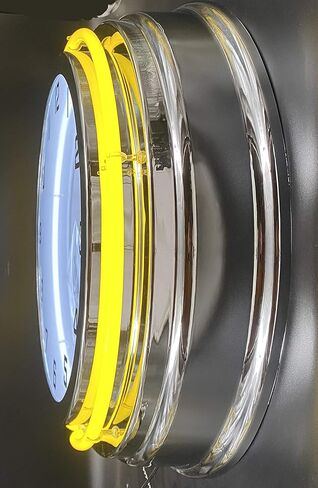 19 علامة Sunoco Race Fuels ساعة نيون مزدوجة، أنبوبان نيون، أنبوب خارجي أصفر in Kuwait
