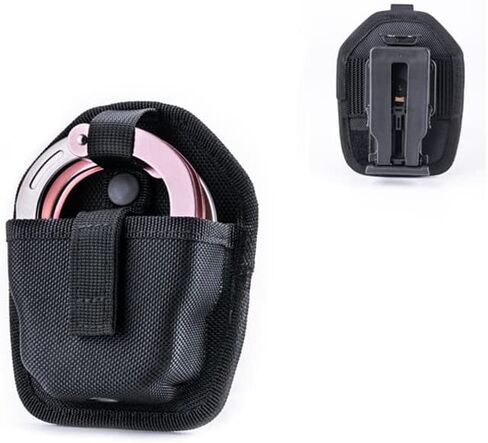 NEXTORCH Tactical Handcuff Pounch Holster Heavy Duty Nylon Handcuff Case with Belt Clip for Chain Handcuff, Hinged Handcuff and Folding Rigid Handcuff Holster Belt Clamp Handcuff Pouch V22 in Saudi Arabia