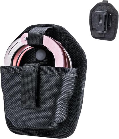 NEXTORCH Tactical Handcuff Pounch Holster Heavy Duty Nylon Handcuff Case with Belt Clip for Chain Handcuff, Hinged Handcuff and Folding Rigid Handcuff Holster Belt Clamp Handcuff Pouch V22 in Kuwait