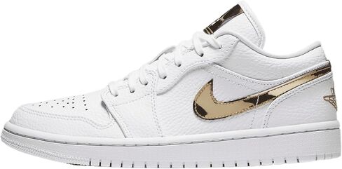 Jordan Wmns Air 1 Low Se White Metallic Gold Womens Cz4776 100 - الحجم in Kuwait