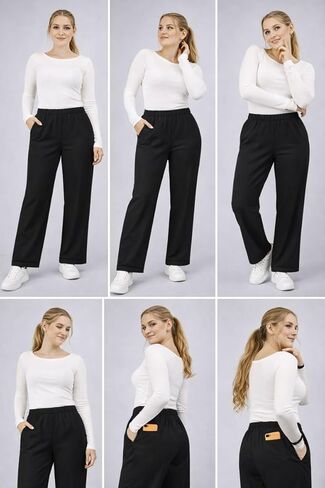 Women's Ankle Length Regular Fit All-Season Jogger Track Pant | Rayon Tapered Pants in Saudi Arabia