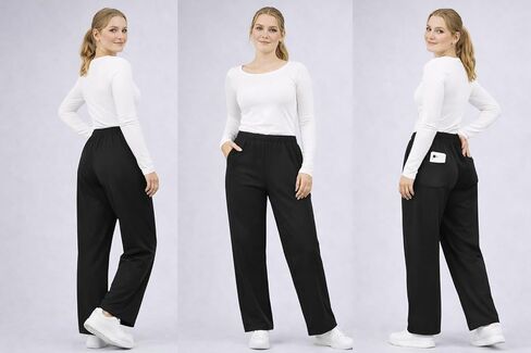 Women's Ankle Length Regular Fit All-Season Jogger Track Pant | Rayon Tapered Pants in Saudi Arabia