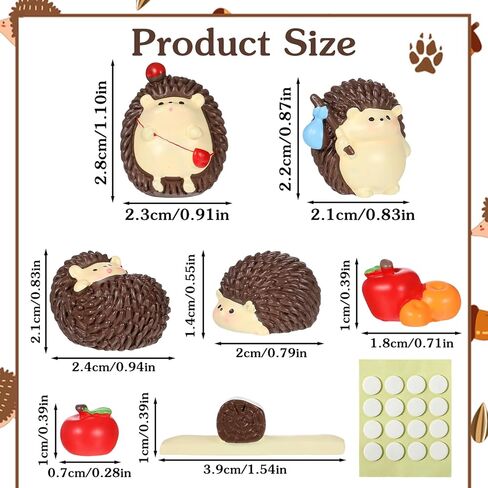 7 قطع ديكور لوحة قيادة السيارة على شكل قنفذ لطيف مع ملصقات، وديكور شاشة الكمبيوتر، وإكسسوارات السيارة الجمالية للنساء in Kuwait