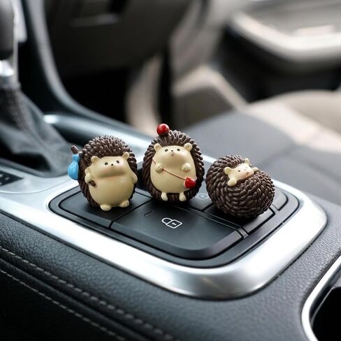 7 قطع ديكور لوحة قيادة السيارة على شكل قنفذ لطيف مع ملصقات، وديكور شاشة الكمبيوتر، وإكسسوارات السيارة الجمالية للنساء in Kuwait