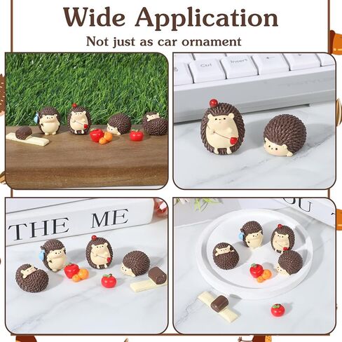 7 قطع ديكور لوحة قيادة السيارة على شكل قنفذ لطيف مع ملصقات، وديكور شاشة الكمبيوتر، وإكسسوارات السيارة الجمالية للنساء in Kuwait