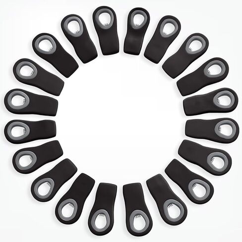 COOK WITH COLOR Bag Clips with Magnet- Food Clips, Chip Clips, Bag Clips for Food Storage with Airtight Seal Grip for Bread Bags, Snack Bags and Food Bags (Bright Colors, Pack of 20) in Kuwait