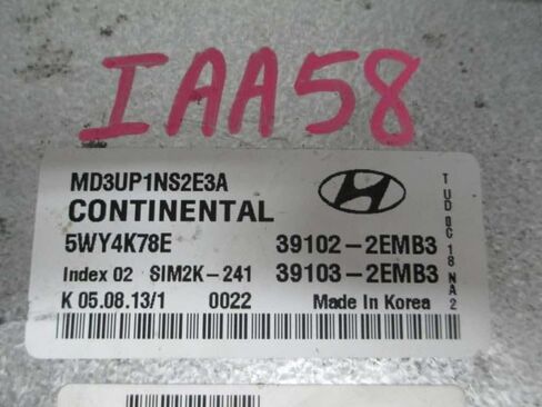Engine ECM Control Module 1.8L at Fits 11-13 Elantra 39103-2EMB3 391032EMB3 in Saudi Arabia