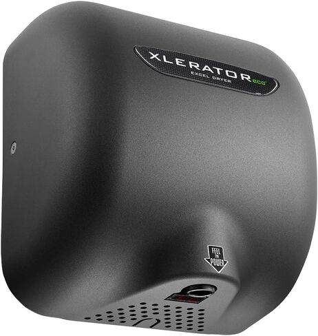 مجفف الأيدي Exceleratoreco XL-BW-ECO، بدون حرارة، غطاء من الراتنج الحراري الأبيض (BMC)، مستشعر تلقائي، مثبت على السطح، اعتمادات LEED، مدرج بالمواصفات الخضراء، مجفف الأيدي التجاري، 500 واط in Kuwait