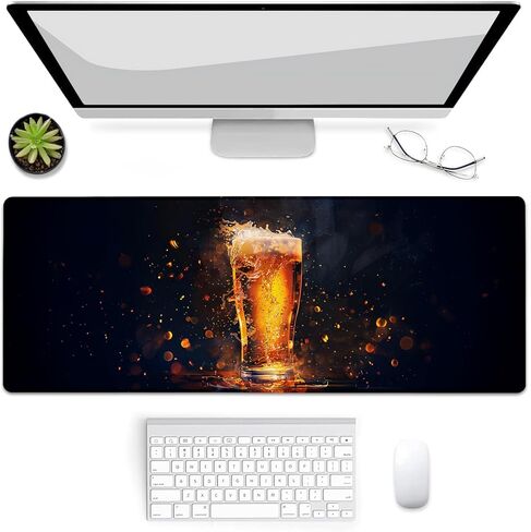 Desert Bloom Panoramic Gaming Mouse Pad, Mouse Pad, Desk Mat, Non-Slip Rubber Base MousePads for Computers Laptop Office School Home Accessories Decor Gifts 31.5" x 11.8" in Kuwait