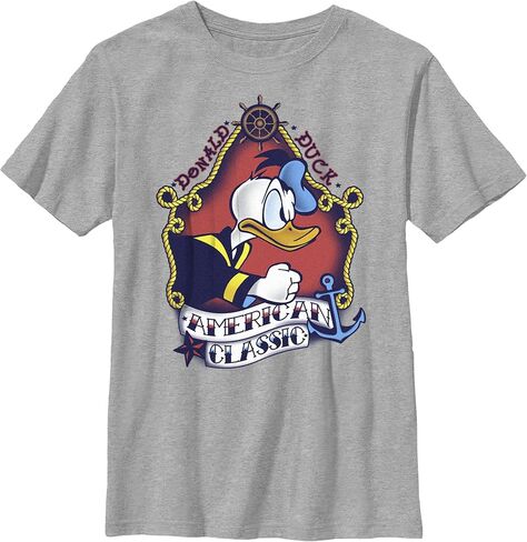 Disney Boys' Disney Characters Sailor Donald Flash Boy's Heather Crew Tee in Saudi Arabia