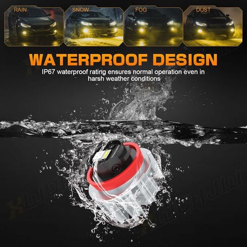 L1B LED Fog Light Bulbs Compatible for 2021 2022 2023 2024 Honda Accord Led Fog Driving Lamp Bulb Assembly, 3500K Yellow, Plug&Play, Pack of 2 in Kuwait