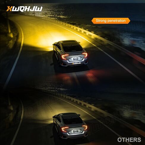 L1B LED Fog Light Bulbs Compatible for 2021 2022 2023 2024 Honda Accord Led Fog Driving Lamp Bulb Assembly, 3500K Yellow, Plug&Play, Pack of 2 in Kuwait