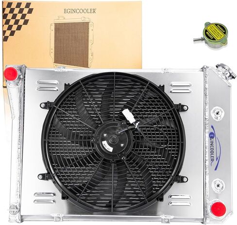 3 Row Core Aluminum Radiator for 1968-1988 Chevy Camaro Chevelle El Camino Monte Carlo Caprice Impala Nova 1973-1987 Radiator + 16" Fan W/Shroud All Aluminum Radiador in Kuwait