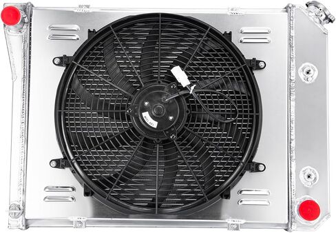 3 Row Core Aluminum Radiator for 1968-1988 Chevy Camaro Chevelle El Camino Monte Carlo Caprice Impala Nova 1973-1987 Radiator + 16" Fan W/Shroud All Aluminum Radiador in Kuwait