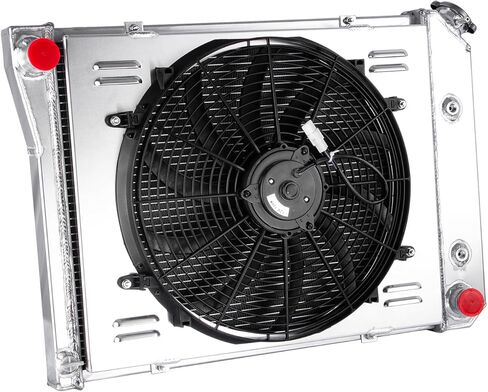 3 Row Core Aluminum Radiator for 1968-1988 Chevy Camaro Chevelle El Camino Monte Carlo Caprice Impala Nova 1973-1987 Radiator + 16" Fan W/Shroud All Aluminum Radiador in Kuwait