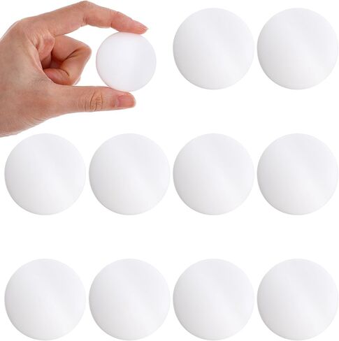 6 Pcs Door Stop for Wall, 1.6 Inch White Door Stoppers Wall Protector, Silicone Doors Bumpers with Strong Adhesive, Round Anti-Collision Pad for Doors Knob Protection in Kuwait