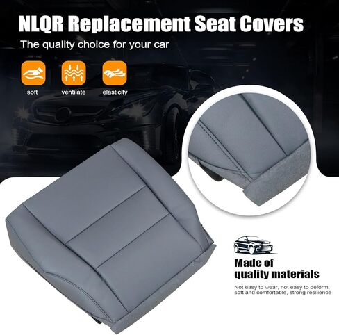 NLQR غطاء مقعد سفلي جانبي للركاب بديل من الجلد رمادي داكن متوافق مع Honda CRV 2007 2008 2009 2010 2011 in Saudi Arabia