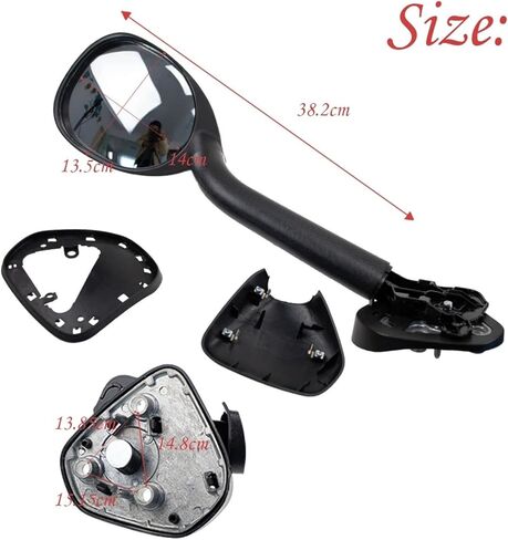 سيارة الجبهة عاكس مرآة الرؤية الخلفية الجانب الخارجي مرآة الجمعية متوافق لتويوتا هايس 2005-2018 اكسسوارات السيارات 87930-26020 in Saudi Arabia