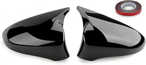 Direct Fit Replacement Shells Adhesive Mirror Cover Overlays Exterior Side Mirror Accessories Fit for Lexus IS200t IS300 IS350 Mirror Cover Caps (2014-2020) - Gloss Black M-Style Overlay in Kuwait