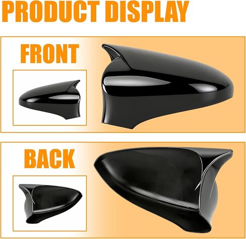 Direct Fit Replacement Shells Adhesive Mirror Cover Overlays Exterior Side Mirror Accessories Fit for Lexus IS200t IS300 IS350 Mirror Cover Caps (2014-2020) - Gloss Black M-Style Overlay in Kuwait