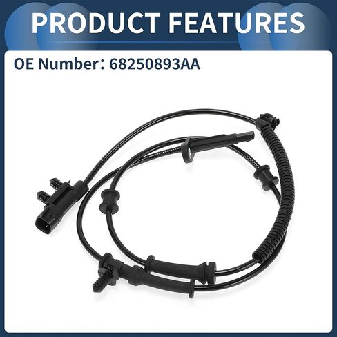 ABS Wheel Speed Sensor Front Left Right ABS Sensor Anti-lock Braking System Sensor No.68250893AA for Jeep Grand Cherokee 2016-2020 in Saudi Arabia