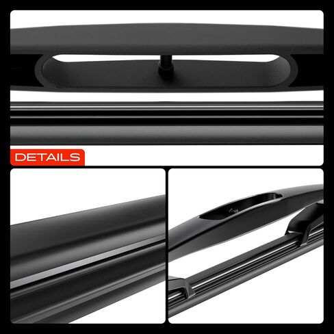 A-Premium 22"+20"+11" Windshield Wiper Blades Compatible with Jeep Renegade BU/BV 2015-2023 - Front Rear Wipers Blade Set, TLP/Snap Claw Arm Connector, with Wear Indicator & Towel (Pack of 3) in Saudi Arabia