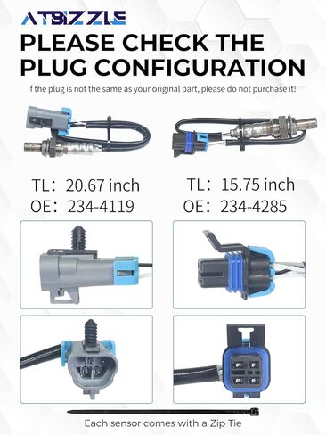 O2 Oxygen Sensor 234-4119 234-4285 Upstream and Downstream Fit for 2004-2005 Chevrolet Trailblazer Trailblazer EXT, Buick Rainier, GMC Canyon Envoy, 04 Oldsmobile Bravada, 05 Saab 9-7X, 2PCS in Kuwait