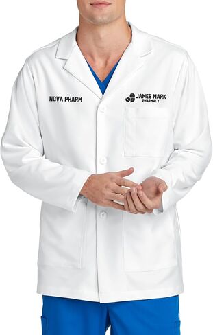 Custom Embroidered Lab Coats for Men & Women Your Name Text Medical Laboratory Scrub Lab Coat in Kuwait