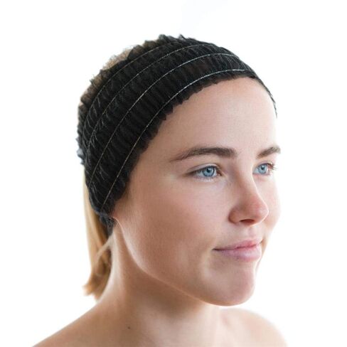 100 Count Disposable Facial Spa Headbands Individual Wrapped in Saudi Arabia