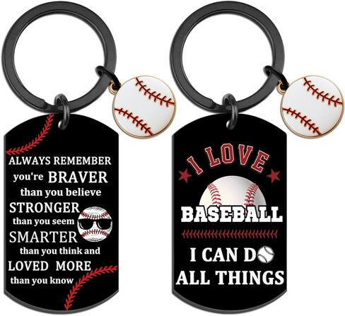 Baseball Keychain Stuff Baseball Accessories for Boys Baseballs Gifts for Men Team Player Inspirational Baseballs Stocking Stuffers Senior Night Gifts in Kuwait
