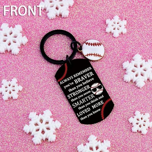 Baseball Keychain Stuff Baseball Accessories for Boys Baseballs Gifts for Men Team Player Inspirational Baseballs Stocking Stuffers Senior Night Gifts in Kuwait