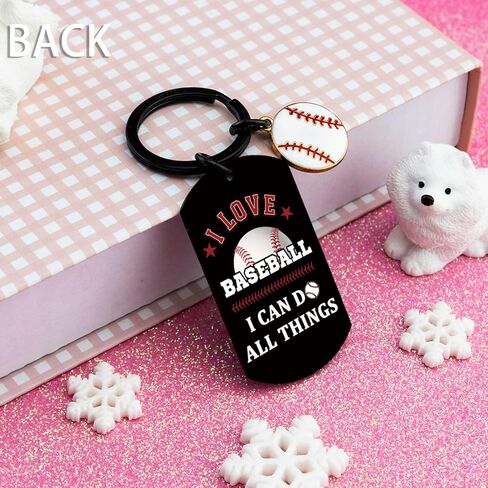 Baseball Keychain Stuff Baseball Accessories for Boys Baseballs Gifts for Men Team Player Inspirational Baseballs Stocking Stuffers Senior Night Gifts in Kuwait