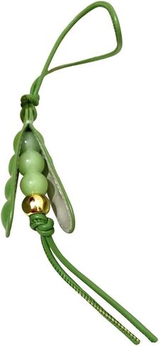 Leather Pea Pod Keychain Bag Ornament, Cute Pea Pod Charm for Purse Handbags Bag Accessories Car Charms Luggage Accessory Handbag Pendant in Kuwait