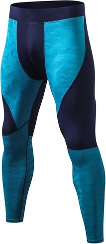 Ouruikia Men's Thermal Underwear Pants Compression Pants Base Layer Bottoms Stretchy Long Johns Bottoms in Kuwait