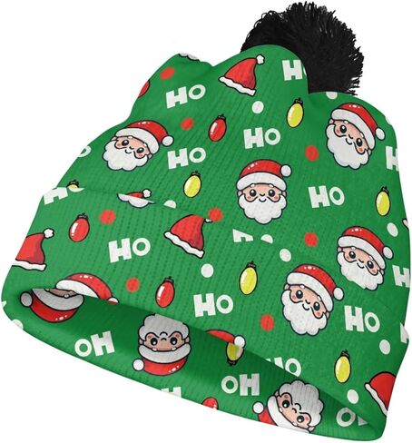 Winter Hats for Christmas Thanksgiving Beanies for Family with Pom Pom in Saudi Arabia