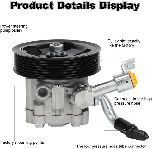 مضخة توجيه كهربائية مع بكرة متوافقة مع Nissan Pathfinder Xterra Frontier 4.0L V6 2005 2006 2007 2008 2009 2010 2011 2012، بديلة لـ 21-5451، 491109CA0A in Saudi Arabia