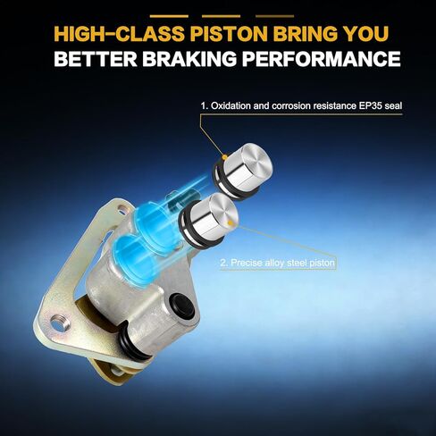 GSPSCN Front Left Right Brake Calipers w/Pads & Bracket for Polaris Outlaw 450 2008-2010,Outlaw 525 2007-2011丨RZR 570 2012-2021,RZR 570 S 2017,RZR 800 2008-2014,RZR S 800 2009-2014,OE# 1911529,1911530 in Kuwait