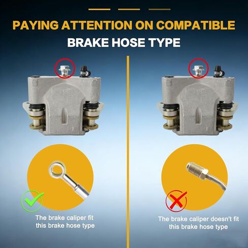 GSPSCN Front Left Right Brake Calipers w/Pads & Bracket for Polaris Outlaw 450 2008-2010,Outlaw 525 2007-2011丨RZR 570 2012-2021,RZR 570 S 2017,RZR 800 2008-2014,RZR S 800 2009-2014,OE# 1911529,1911530 in Kuwait