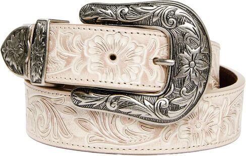 Shyanne Women's Buckle Floral Embossed Western Belt - Sasu23bt9 in Kuwait