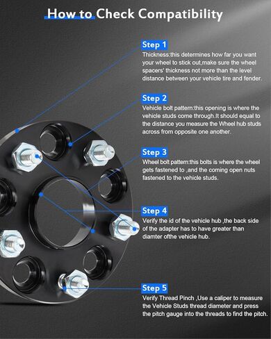 ECCPP 5x4.5 to 5x4.5 hubcentric Wheel Spacers 15mm 5 lug 5x114.3mm to 5x114.3mm Fit for Toyota Camry 1992–2025| for Toyota Supra 1986–2002| for Toyota Prius V 2012–2020 in Saudi Arabia