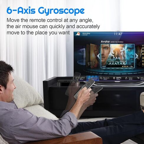 WeChip W3 Air Mouse 4-In-1 W3 Remote 2.4g التحكم اللاسلكي عن بُعد لـ Nvidia Shield/Android TV Box/PC/Projector/HTPC/All-In-One PC in Kuwait