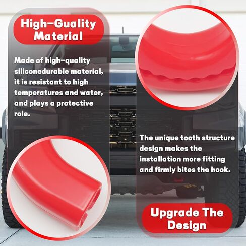 Tow Hooks Covers Compatible with Chevy Colorado Trailboss 2015-2026/GMC Canyon 2015-2022, Front Tow Hitch Cover Red (Not fit 2023-2026 Colorado Z71 ZR2) in Kuwait