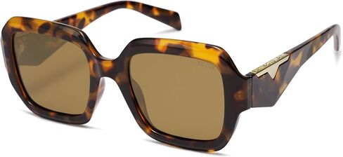SOJOS Trendy Square Polarized Sunglasses for Womens Mens,Retro Polygon Shades Plastic Frame Sun Glasses SJ2310 in Saudi Arabia