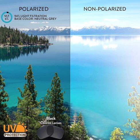 APEX Non-Polarized Replacement Lenses for Smith Redmond Sunglasses - (Black) in Kuwait