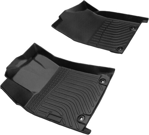 سجادات أرضية مطاطية TPE مناسبة لجميع الأحوال الجوية متوافقة مع 2013 2014 2015 2016 2017 2018 Lexus ES350 ES300H، مجموعة بطانات سجاد السيارة الكاملة الملائمة حسب الطلب (أسود) in Kuwait