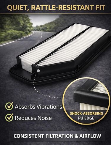 فلتر هواء المحرك CA11042، مناسب لسيارة Honda Odyssey 2017 2016 2015 2014 2013 2012 2011 V6 3.5L - يستبدل #17220-RV0-A00 in Kuwait