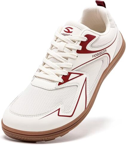 HOBIBEAR Unisex Wide Toe Barefoot Shoes Minimalist Sneakers for Men Women Lace-up Walking Shoes in Kuwait