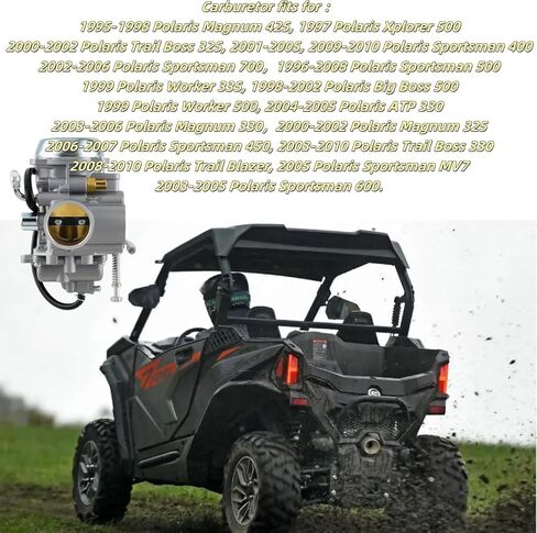 Carburetor Tune Up Kit Fits for Polaris Sportsman 500 1996 1997 1998 Ranger 400 425 500 Magnum 325 330 425 500 Trail Blazer 330 Trail Boss 325 330 ATV Quad Parts Carb Replaces 3131209 3131519 3131441 in Kuwait