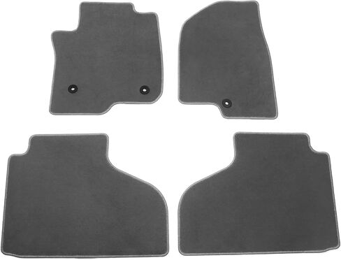 IKON MOTORSPORTS، سجادات أرضية متوافقة مع 2021-2023 شيفروليه سوبربان تاهو جي إم سي يوكون، بطانات سجاد للصف الأمامي والثاني من النايلون الأسود 4 قطع in Kuwait